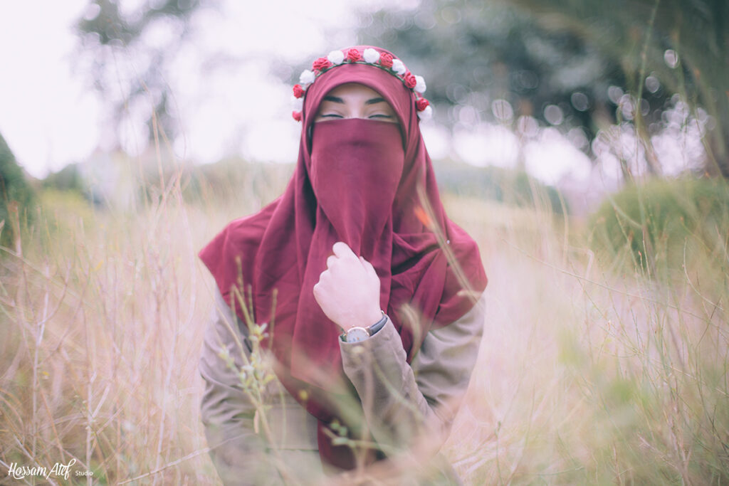 Beautiful Fashion Muslim Girl in Niqab by Hossam Atef
